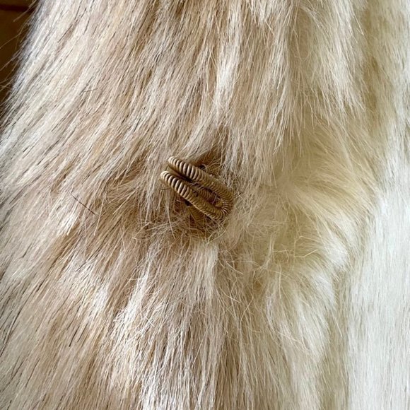 Vintage 1980 Jordache Faux Fur Coat Ombre USA size 11/12 - Picture 12 of 13